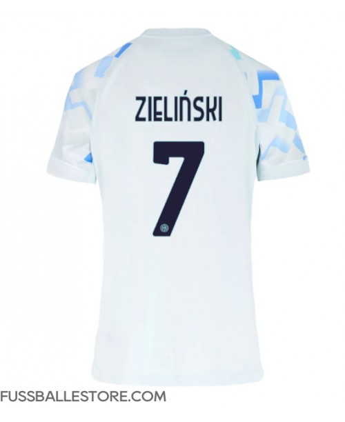 Günstige Inter Milan Piotr Zielinski #7 Auswärtstrikot Damen 2025-26 Kurzarm Günstige Inter Milan Piotr Zielinski #7 Auswärtstrikot Damen 2025-26 Kurzarm